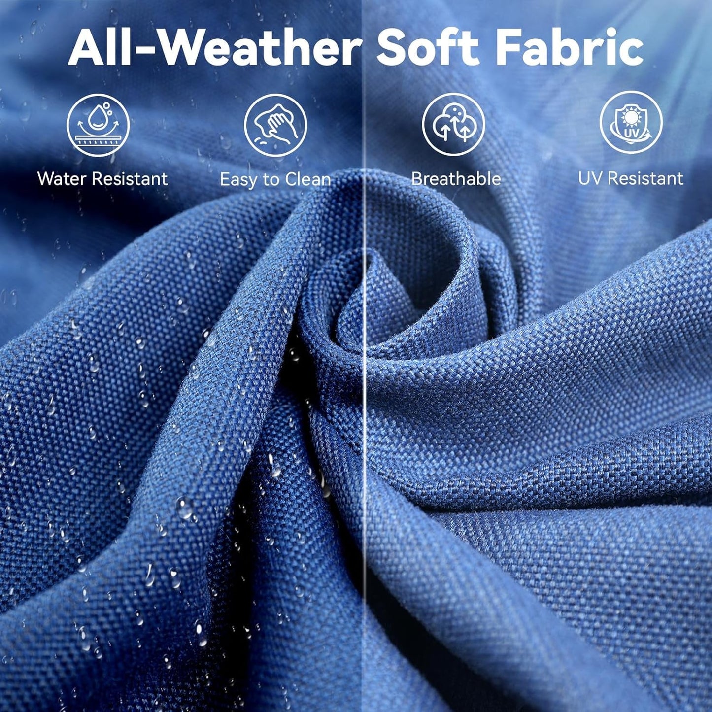 Patio Furniture Set, 5 Pieces Outdoor Conversation Set, All Weather Wicker Patio Furniture W/ Swivel Glider Rocking Chair, Ottoman, 3-Seat Couch & Comfy Cushions for Backyard, Deck, Poolside, Porch