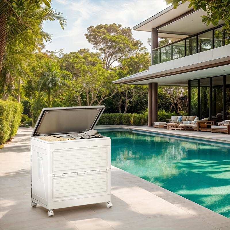Outdoor Foldable Storage Box with Wheels
