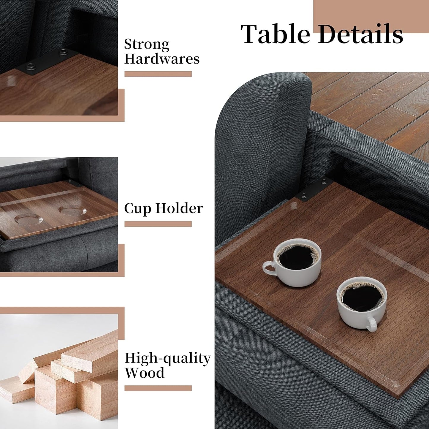 Dark Gray L-Shaped Sectional Couch with Storage-4