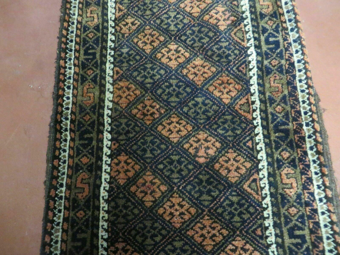 2' X 3' Antique Handmade Pakistani Bokhara Turkoman Balouchi Wool Rug Mat Nice-3