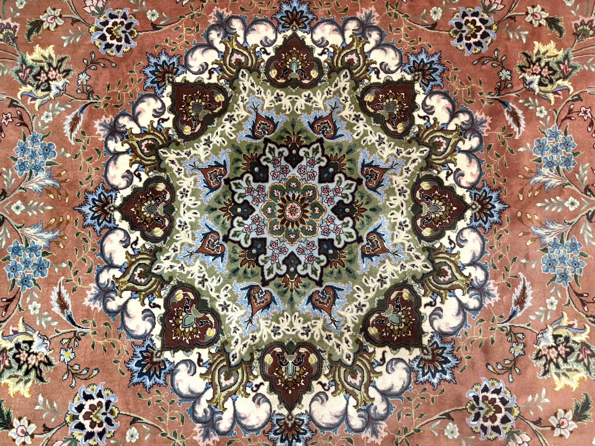 Palace Size Persian Tabriz Rug 12x17, Medallion Carpet, Fine 250 KPSI, Stunning-3
