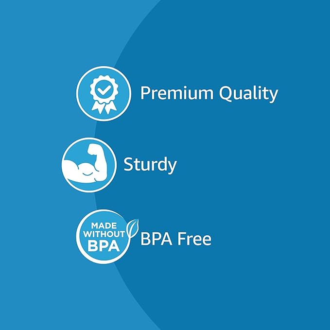 Basics Disposable Clear Assorted Cutlery Set, Premium Quality, 192 Count, Large Combo Pack Forks, Spoon and Knives