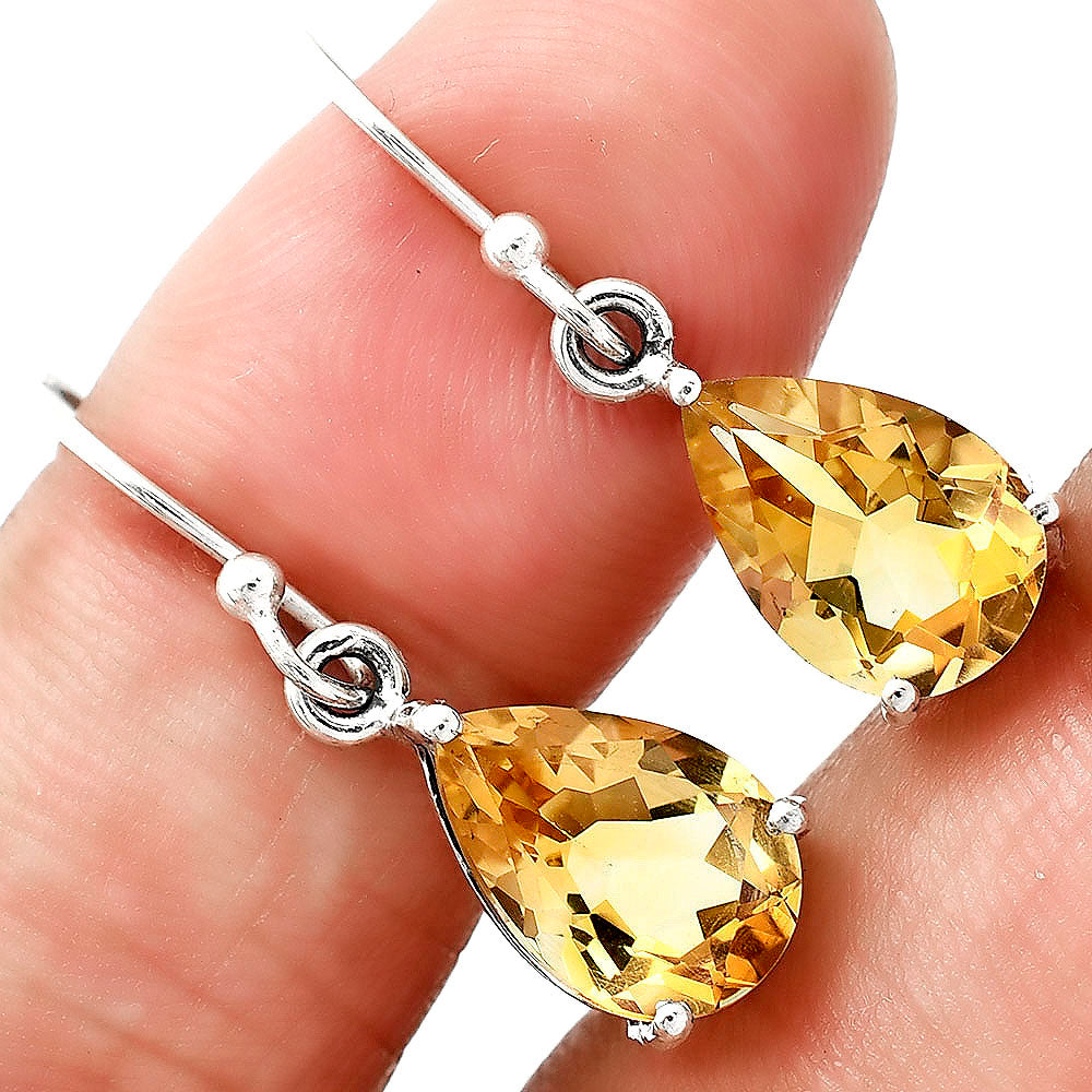 Natural Gemstones Pear Shape 925 Sterling Silver Earrings Jewelry E-1021 AGE1001-8