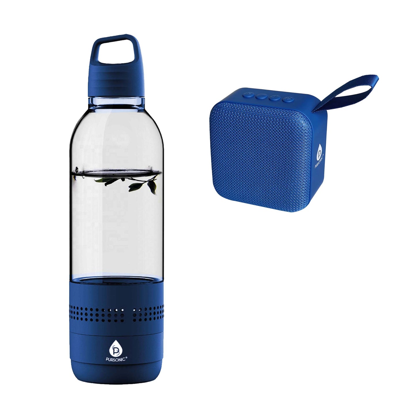 Pursonic Wireless Hydration & Sound Bundle – 2-in-1 Water Bottle Speaker & Portable Wireless Speaker-0