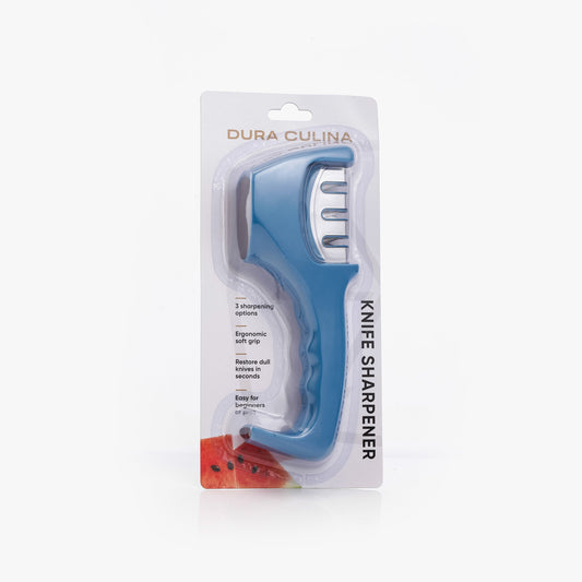 3-in-1 Professional Kitchen Knife Sharpener: Multi-Stage System for Repairing, Sharpening & Polishing Blades,-0