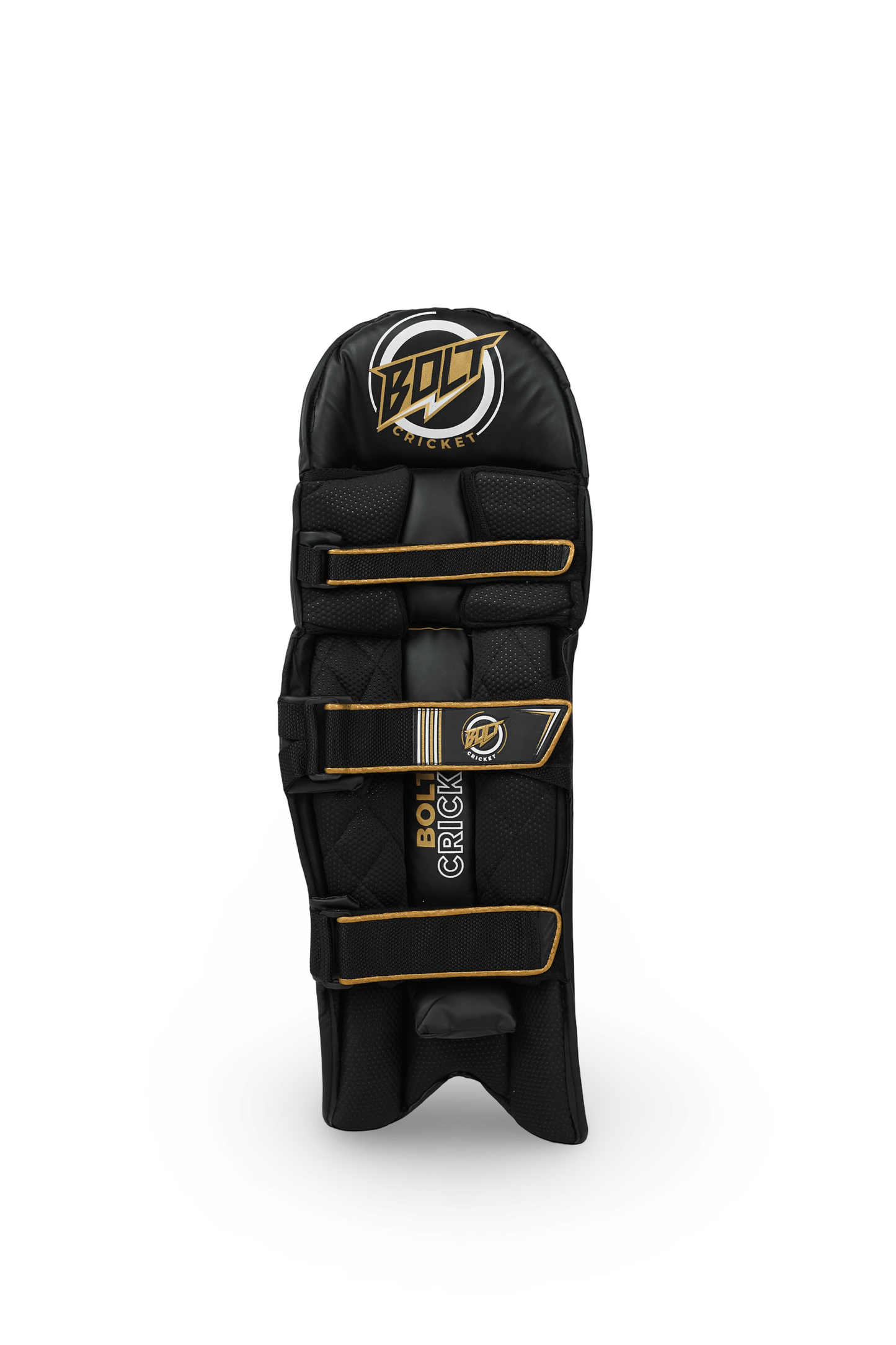 Bolt Apex Batting Pads - Black/Gold