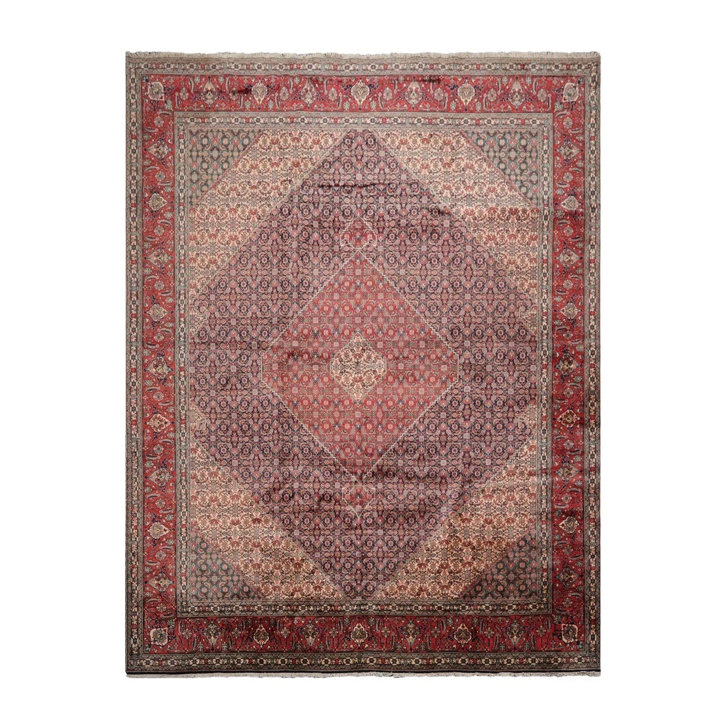 10x14 Midnight Blue Hand Knotted 100% Wool Bidjar Traditional 300 KPSI Oriental Area Rug-1