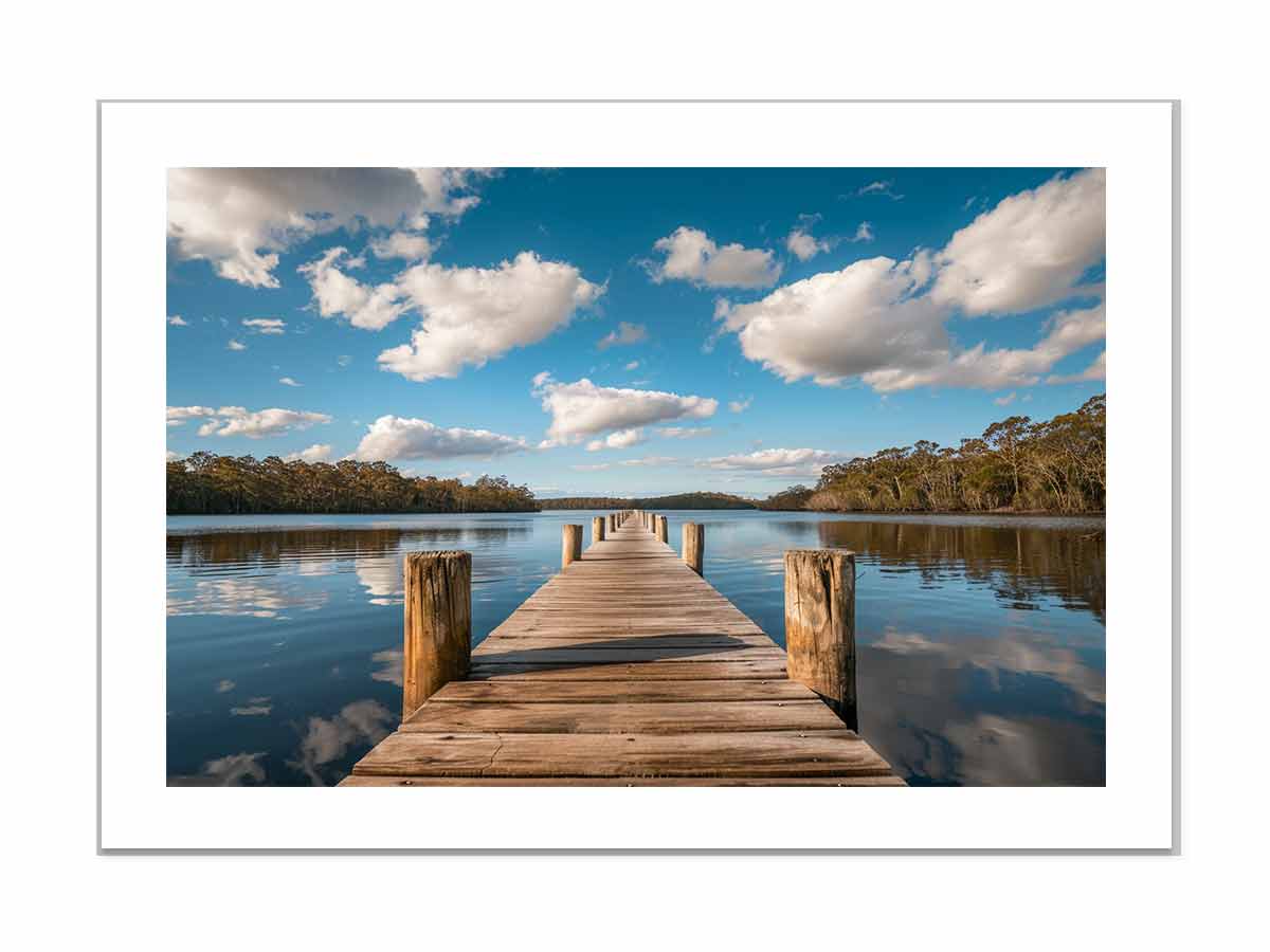 Sea jetty Print