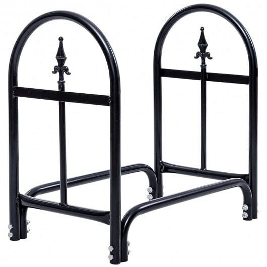 2 Feet Outdoor Heavy Duty Steel Firewood Storage Holder-3