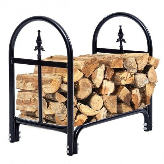 2 Feet Outdoor Heavy Duty Steel Firewood Storage Holder-1