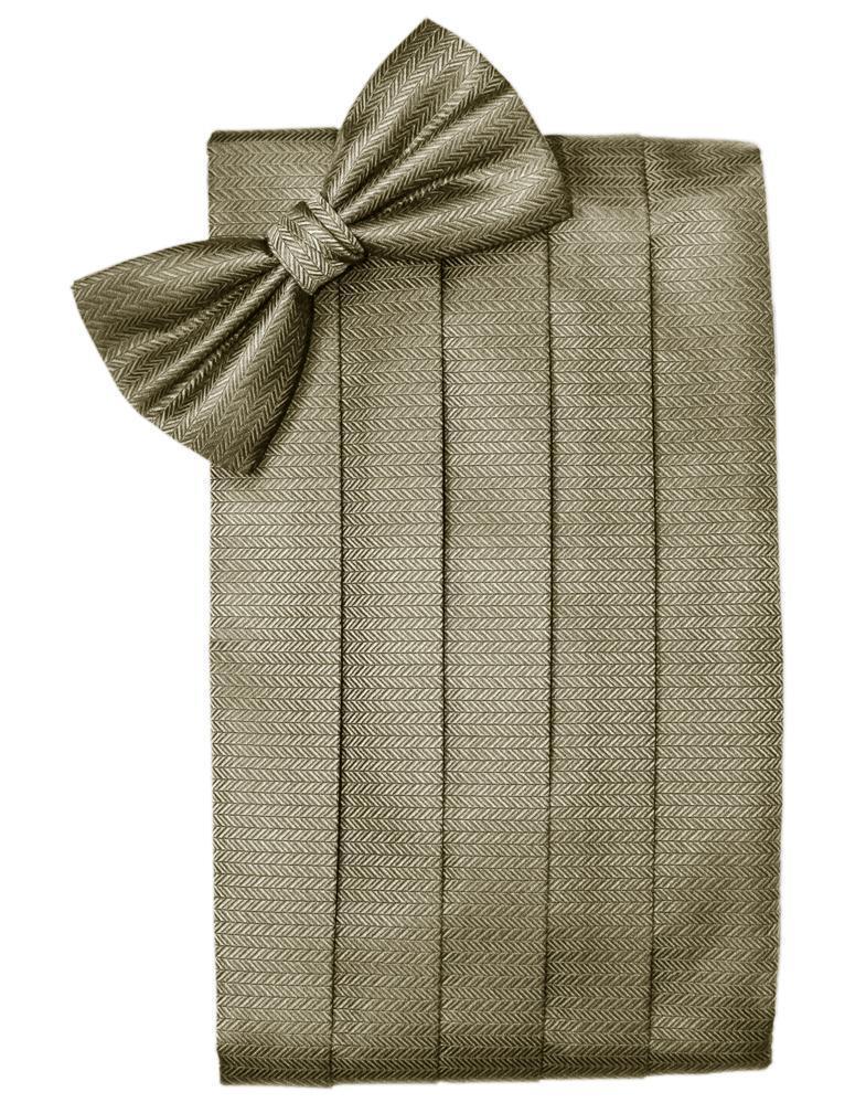Set Herringbone Cummerbund & Bow Tie-7