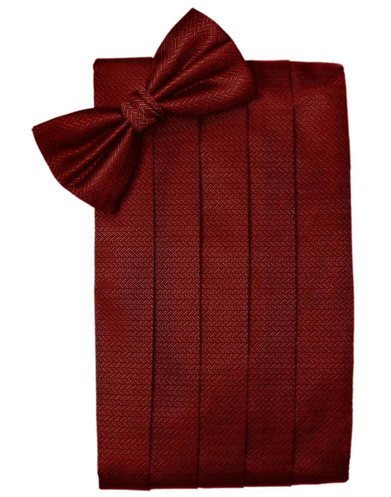 Set Herringbone Cummerbund & Bow Tie-10