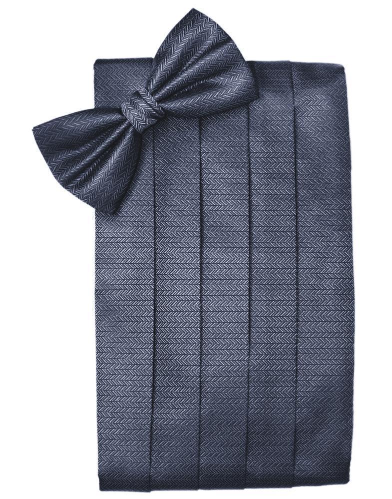Set Herringbone Cummerbund & Bow Tie-12