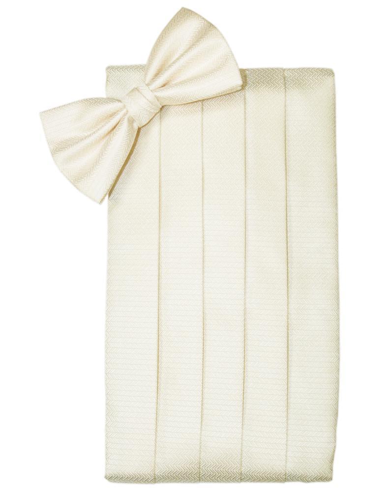 Set Herringbone Cummerbund & Bow Tie-28