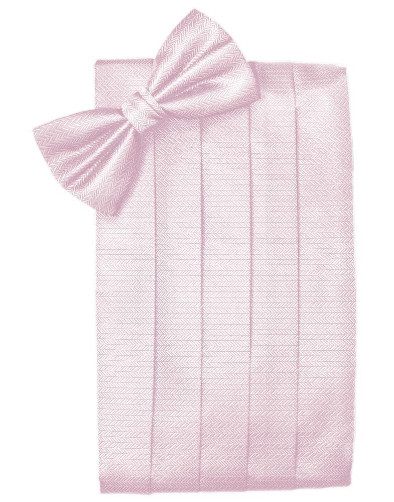 Set Herringbone Cummerbund & Bow Tie-46