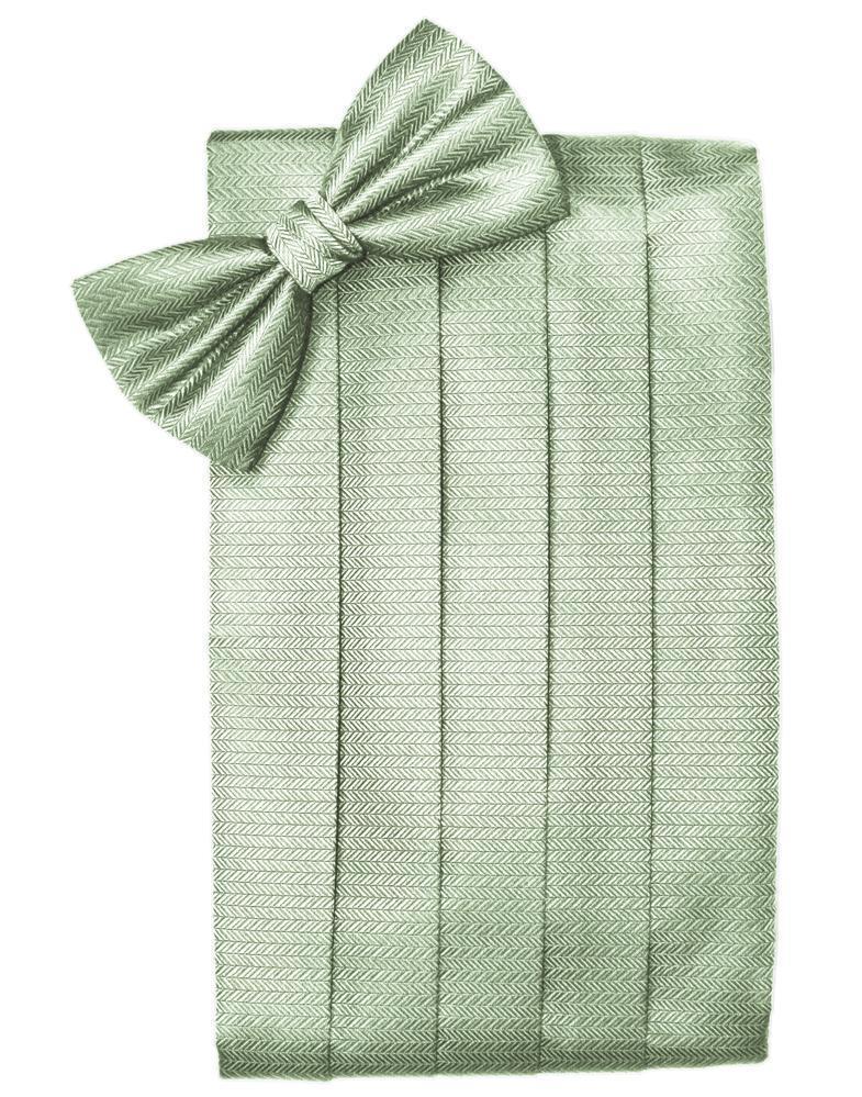 Set Herringbone Cummerbund & Bow Tie-30