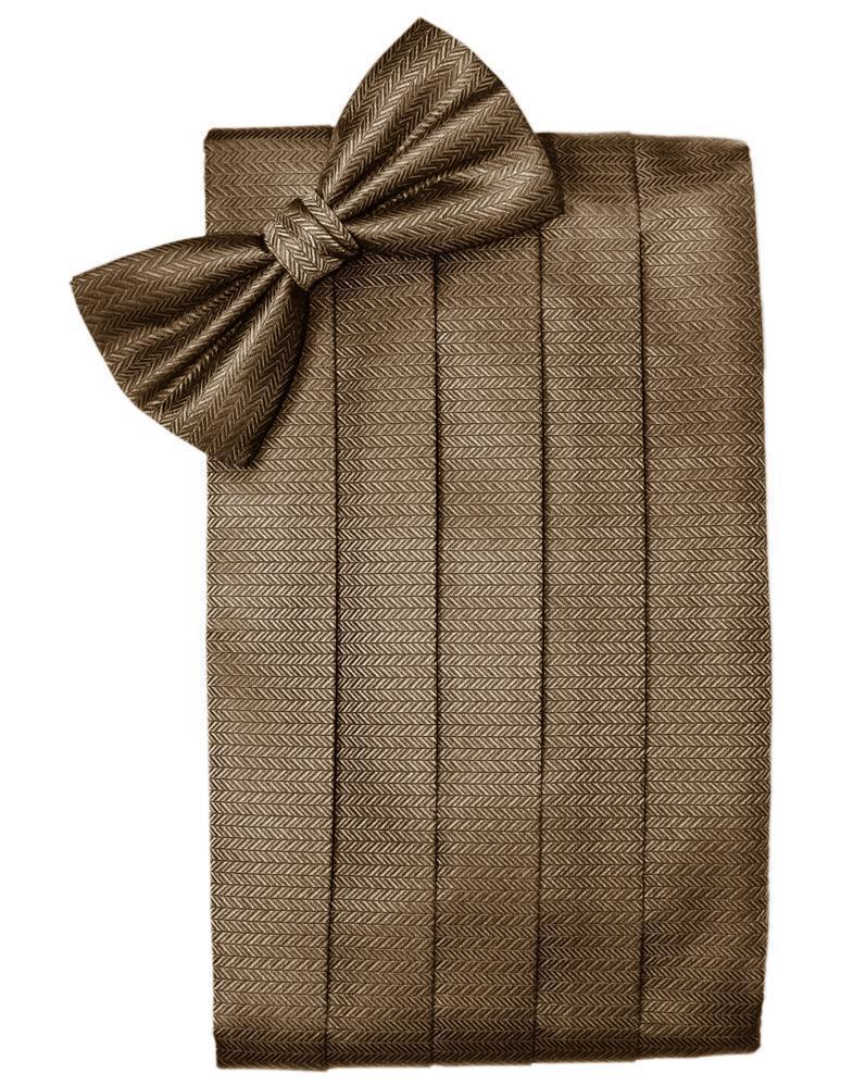 Set Herringbone Cummerbund & Bow Tie-31