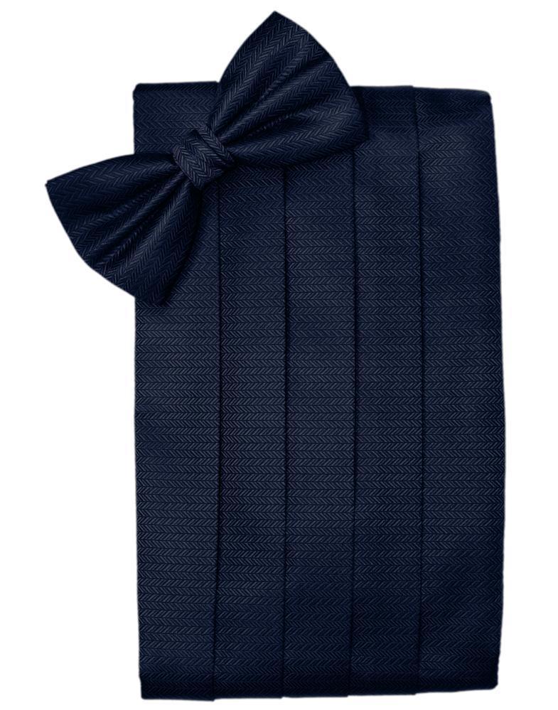 Set Herringbone Cummerbund & Bow Tie-32