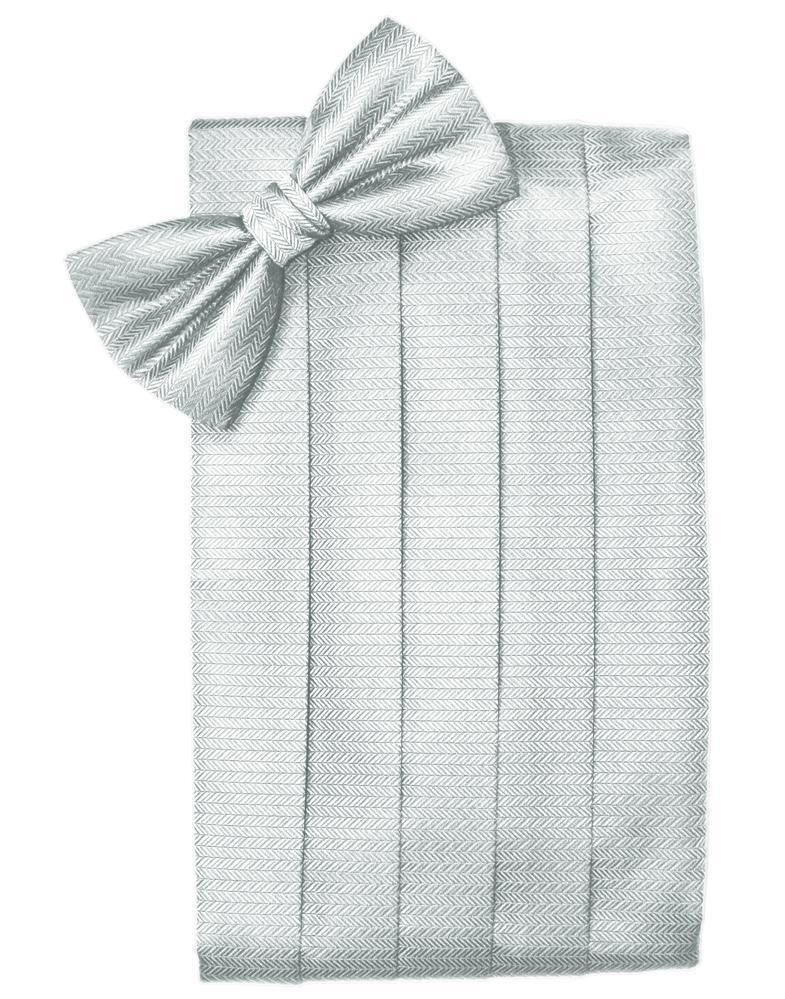 Set Herringbone Cummerbund & Bow Tie-47