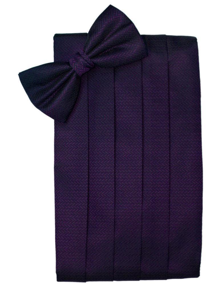 Set Herringbone Cummerbund & Bow Tie-35