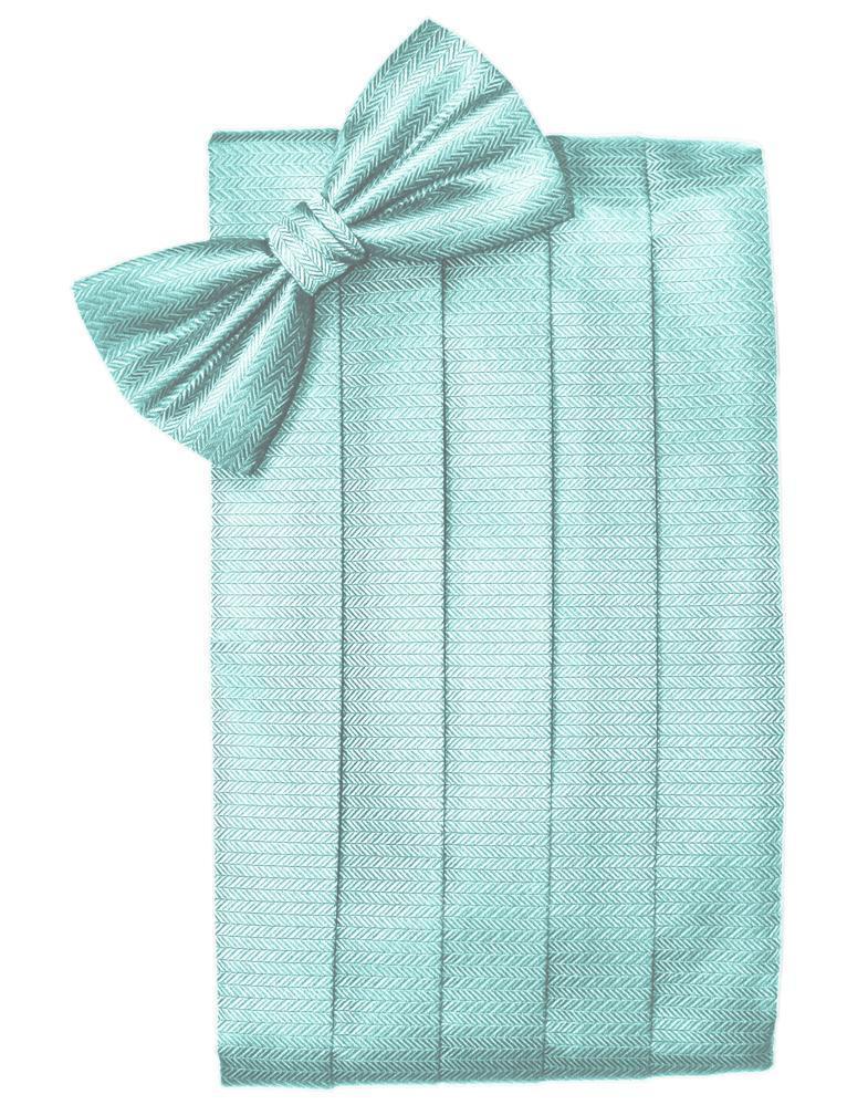 Set Herringbone Cummerbund & Bow Tie-48
