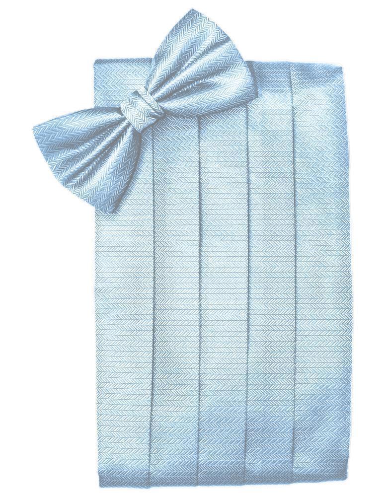 Set Herringbone Cummerbund & Bow Tie-37