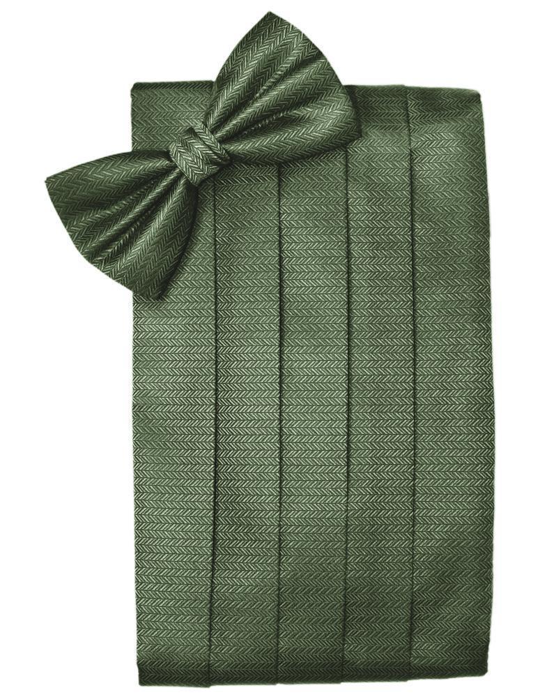Set Herringbone Cummerbund & Bow Tie-49