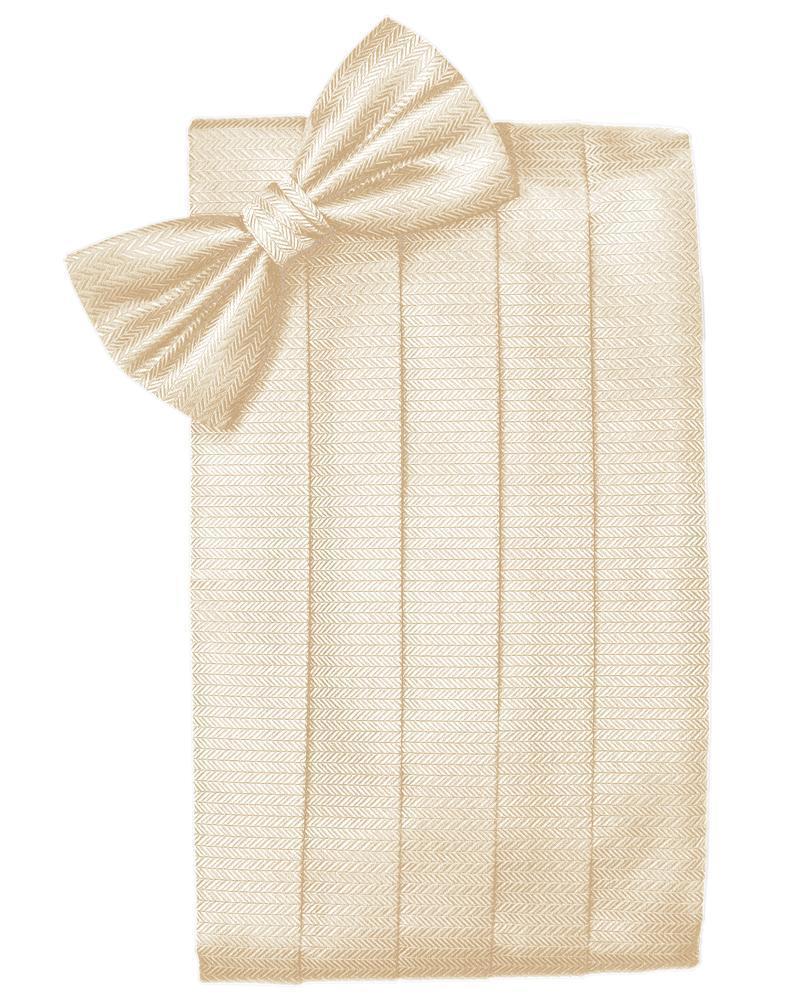 Set Herringbone Cummerbund & Bow Tie-40