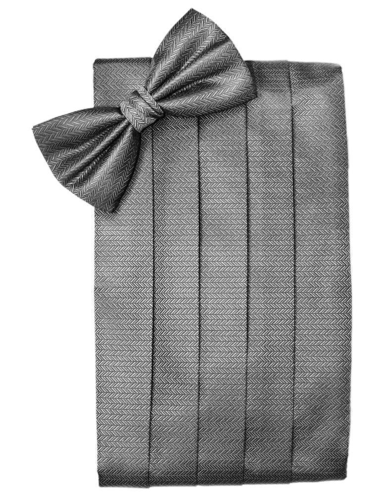 Set Herringbone Cummerbund & Bow Tie-51