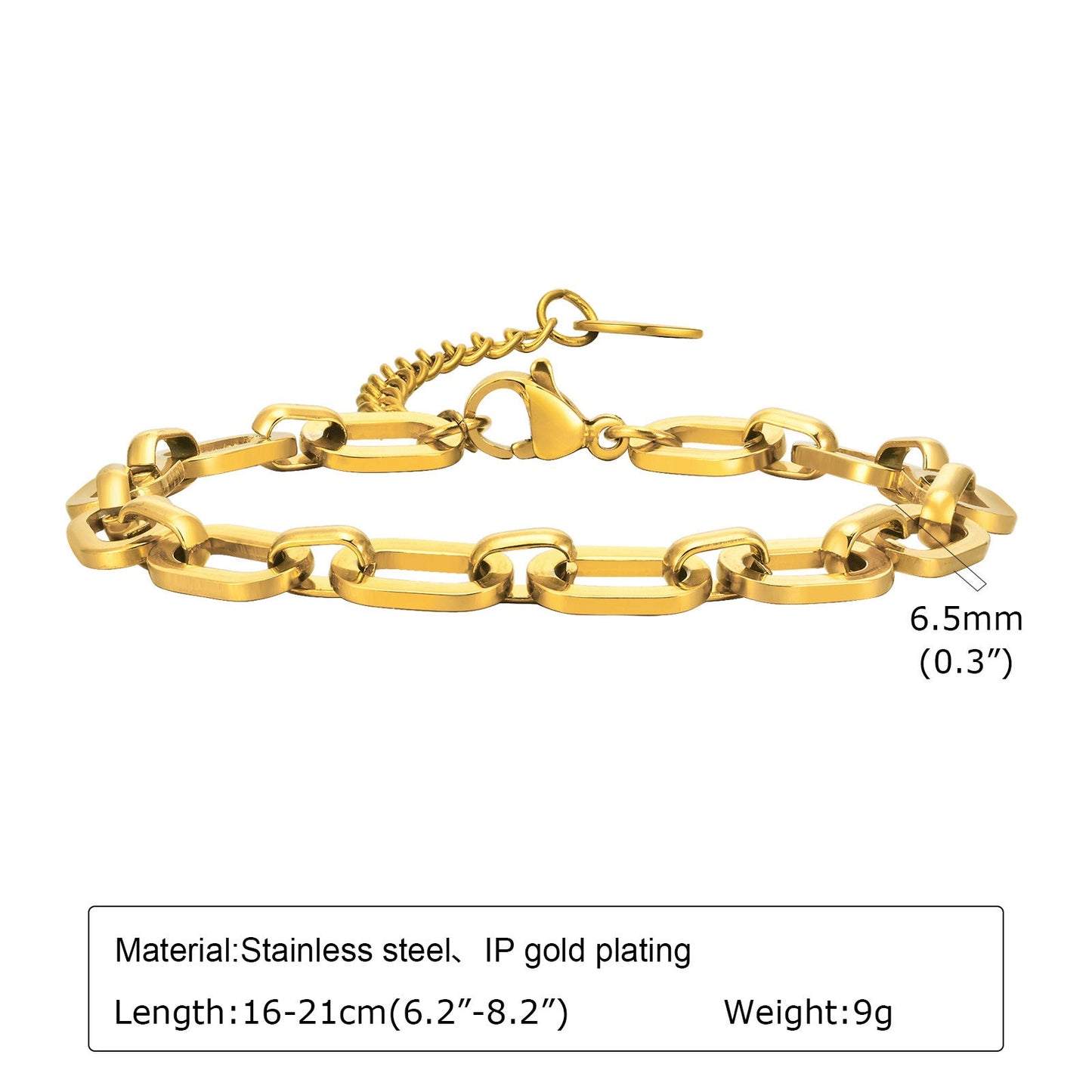 18K Gold Plated Luxe Link Bracelet