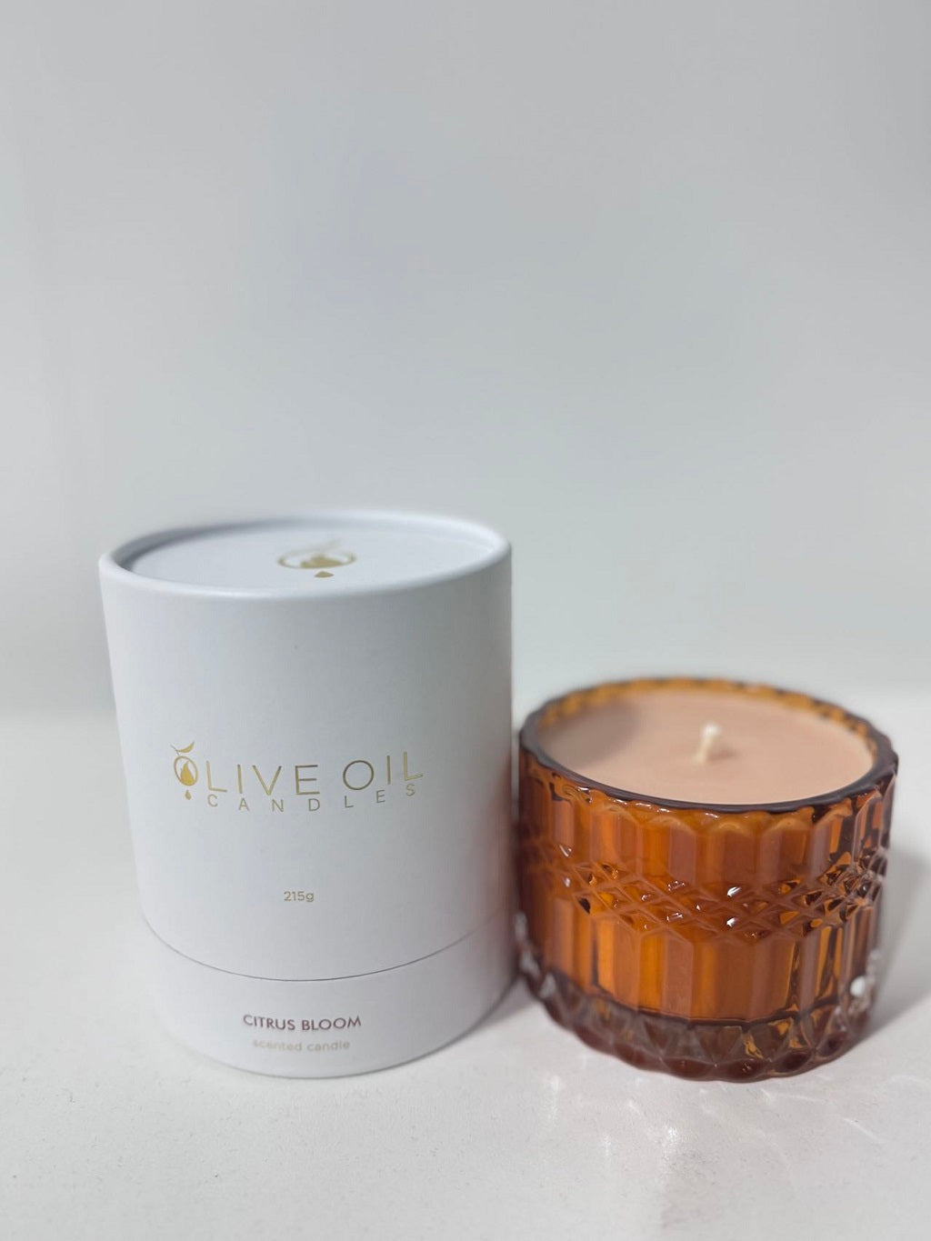 Premium Olive Oil Candle, Citrus Bloom, 215g-2