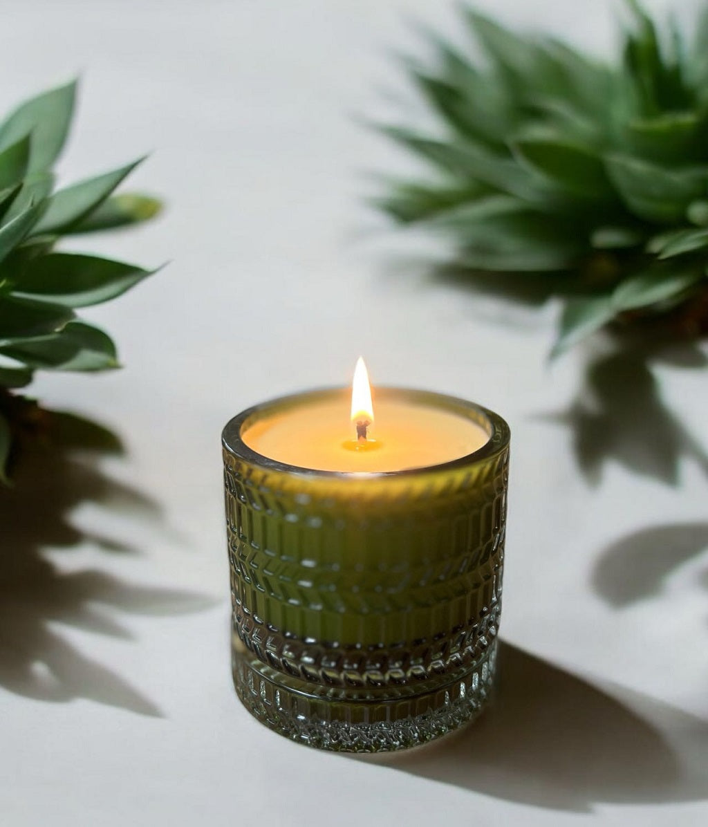 Premium Olive Oil Candle, Rose Geranium 215g-0