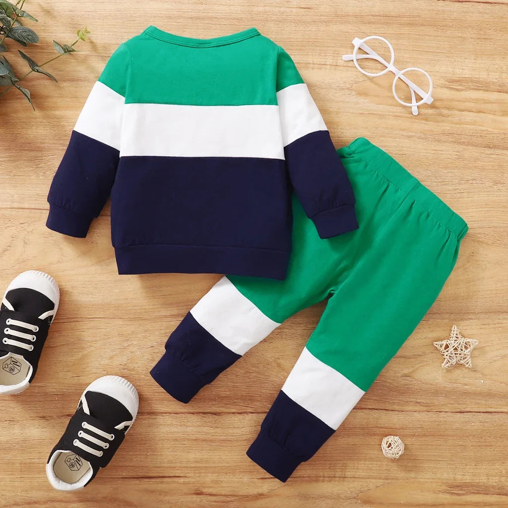 Cotton tracksuit set 2 pcs sweatshirt and trousers for Happy Everyday children-4