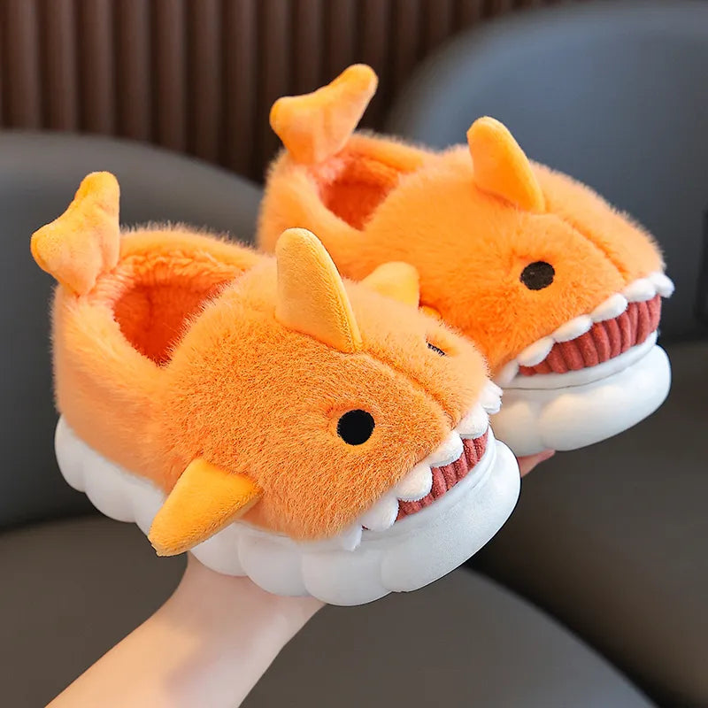 Padded Non-Slip Shark Slippers for Children and Kids multivariant