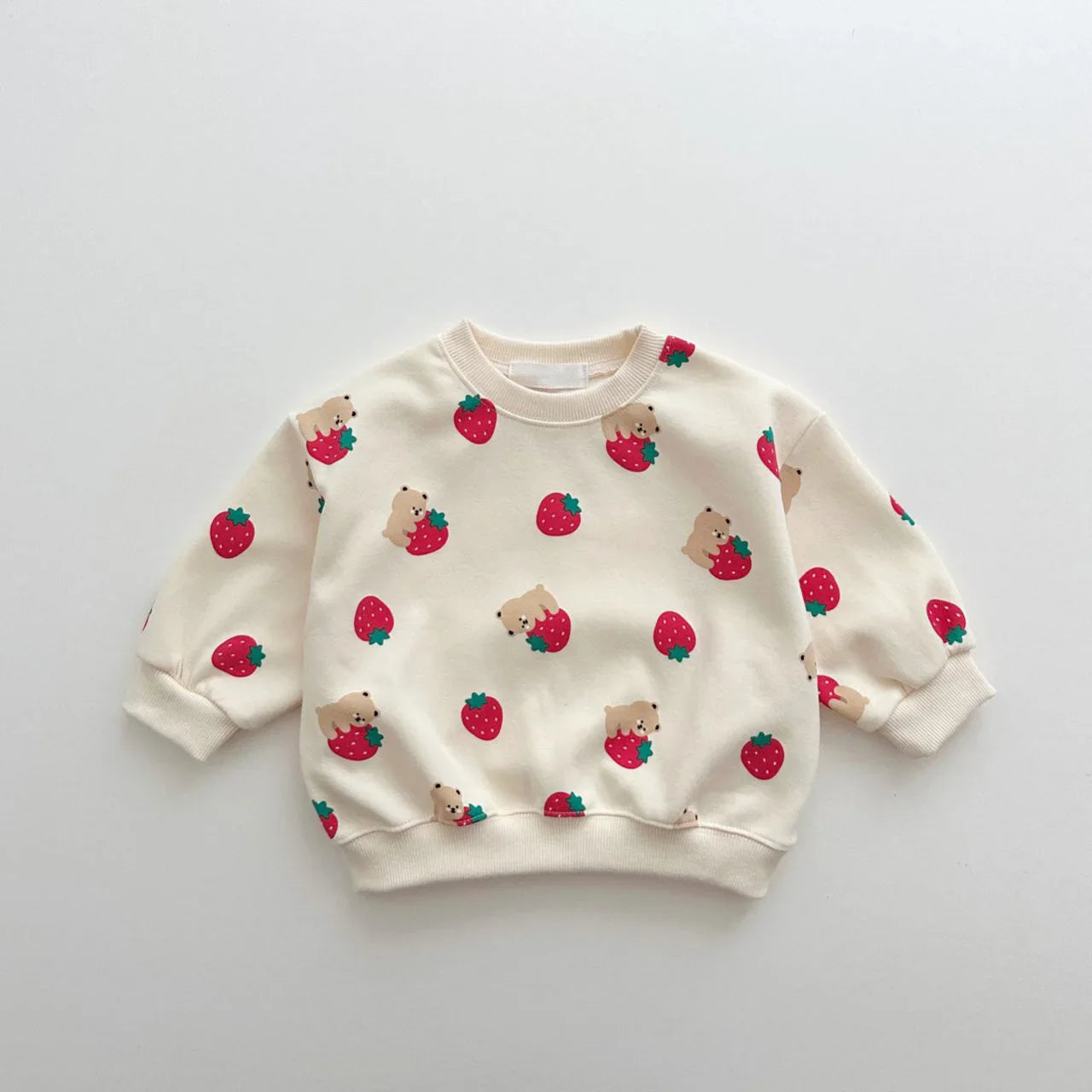 Pants and Sweatshirt Set Strawberries for Children-1