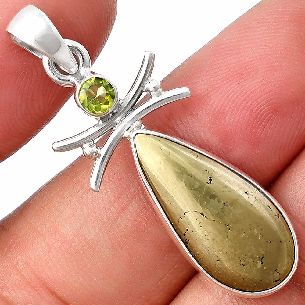 Apache Gold Healer's Gold & Peridot Pendant P-1243 SDP140785