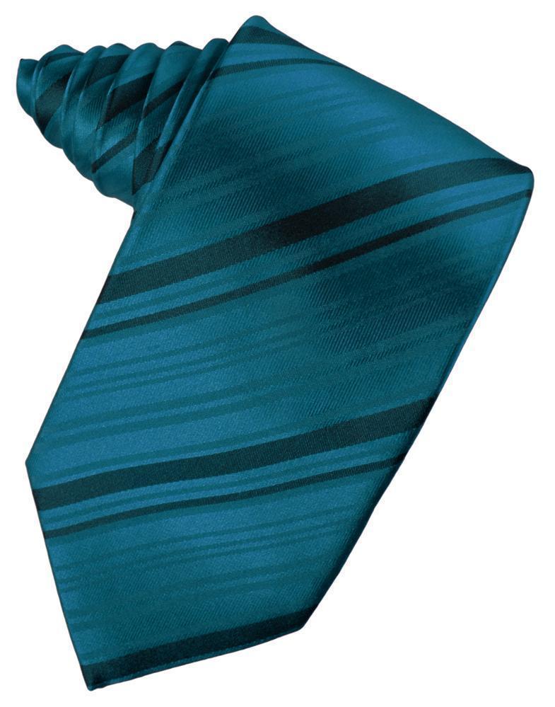 Striped Satin Necktie Self Tie-40