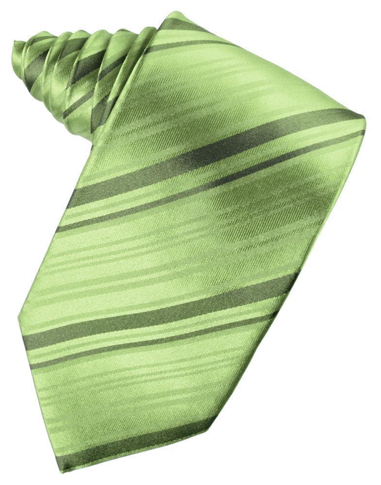Striped Satin Necktie Self Tie-52