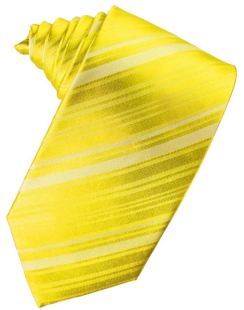 Striped Satin Necktie Self Tie-56
