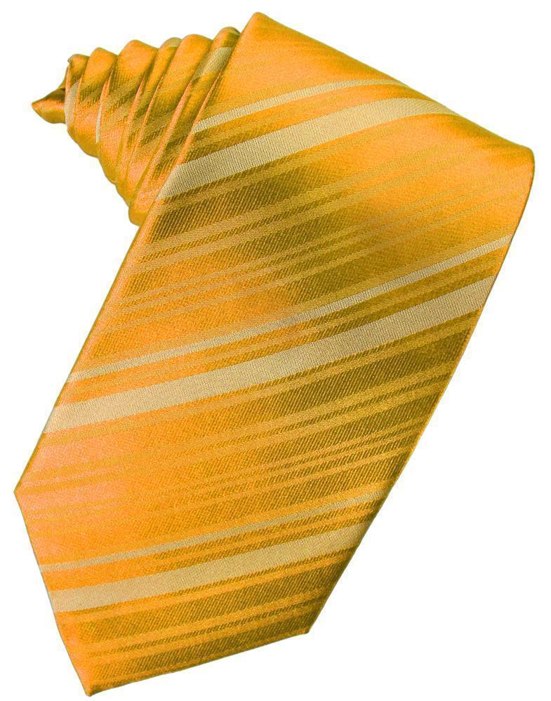 Striped Satin Necktie Self Tie-57