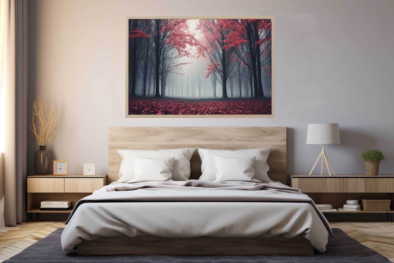 Scarlet Forest Canvas Art Print