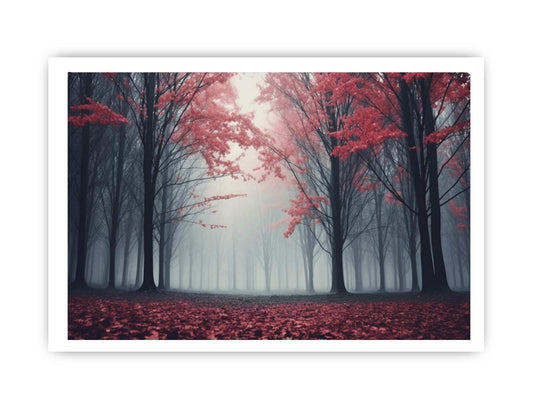Scarlet Forest Canvas Art Print