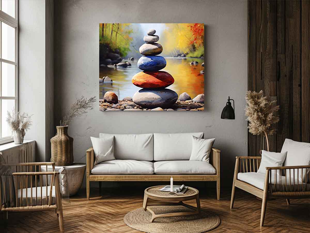 Stacking Stones Canvas Art Print