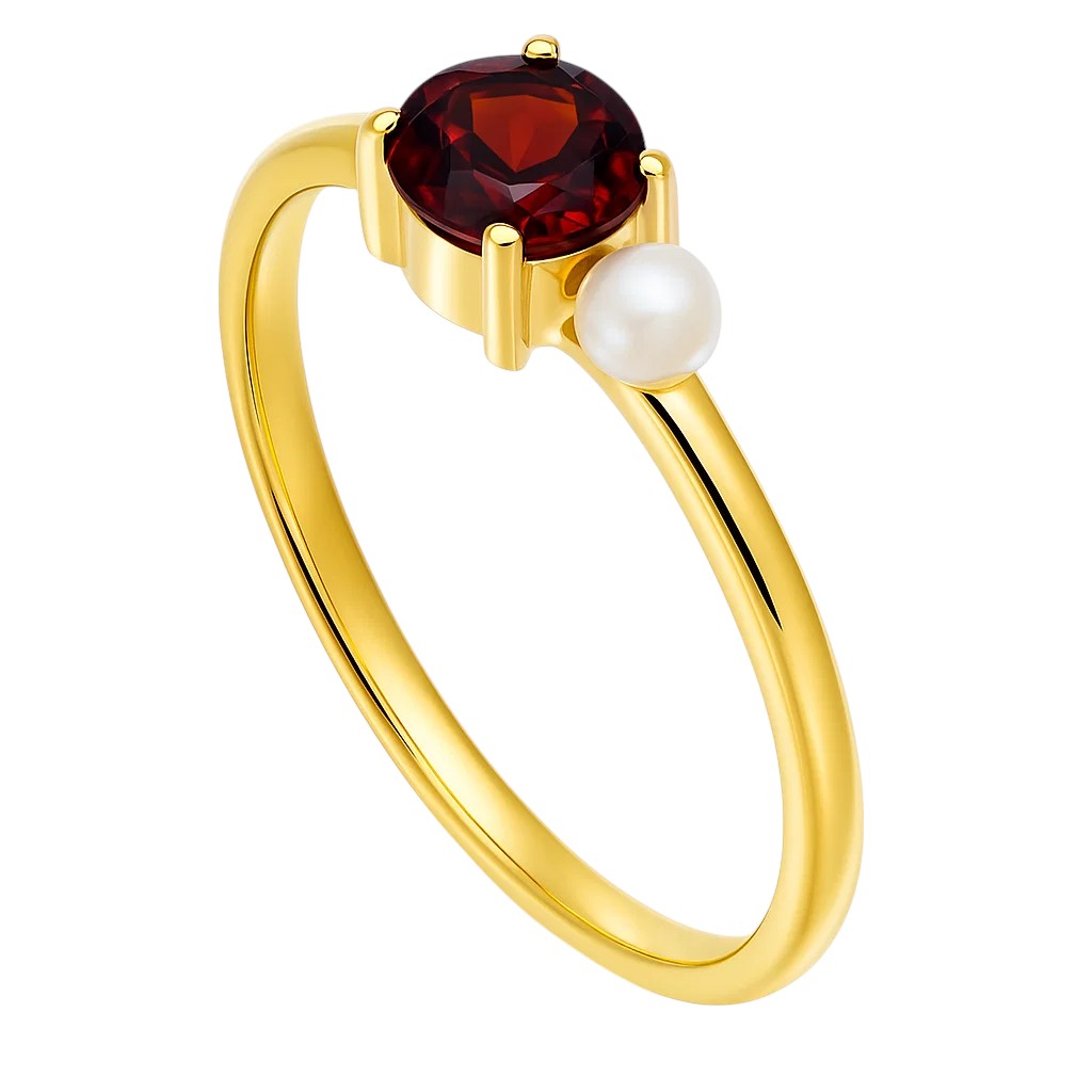 18K Gold Over Brass Round Cut Gemstones Ring Jewelry Size 5-8 RM-1776 TGR1050