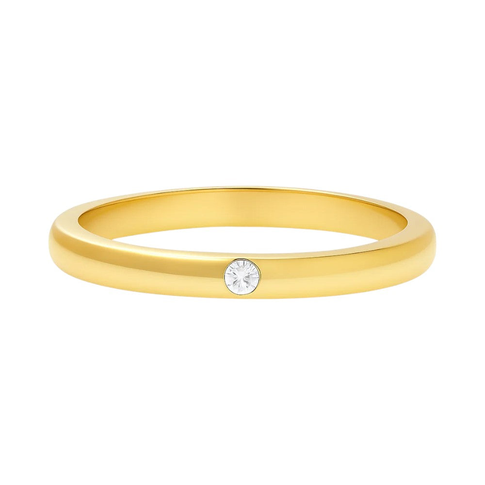 18K Gold Over Brass Round Cut Gemstones Ring Jewelry Size 5-8 RM-1780 TGR1052