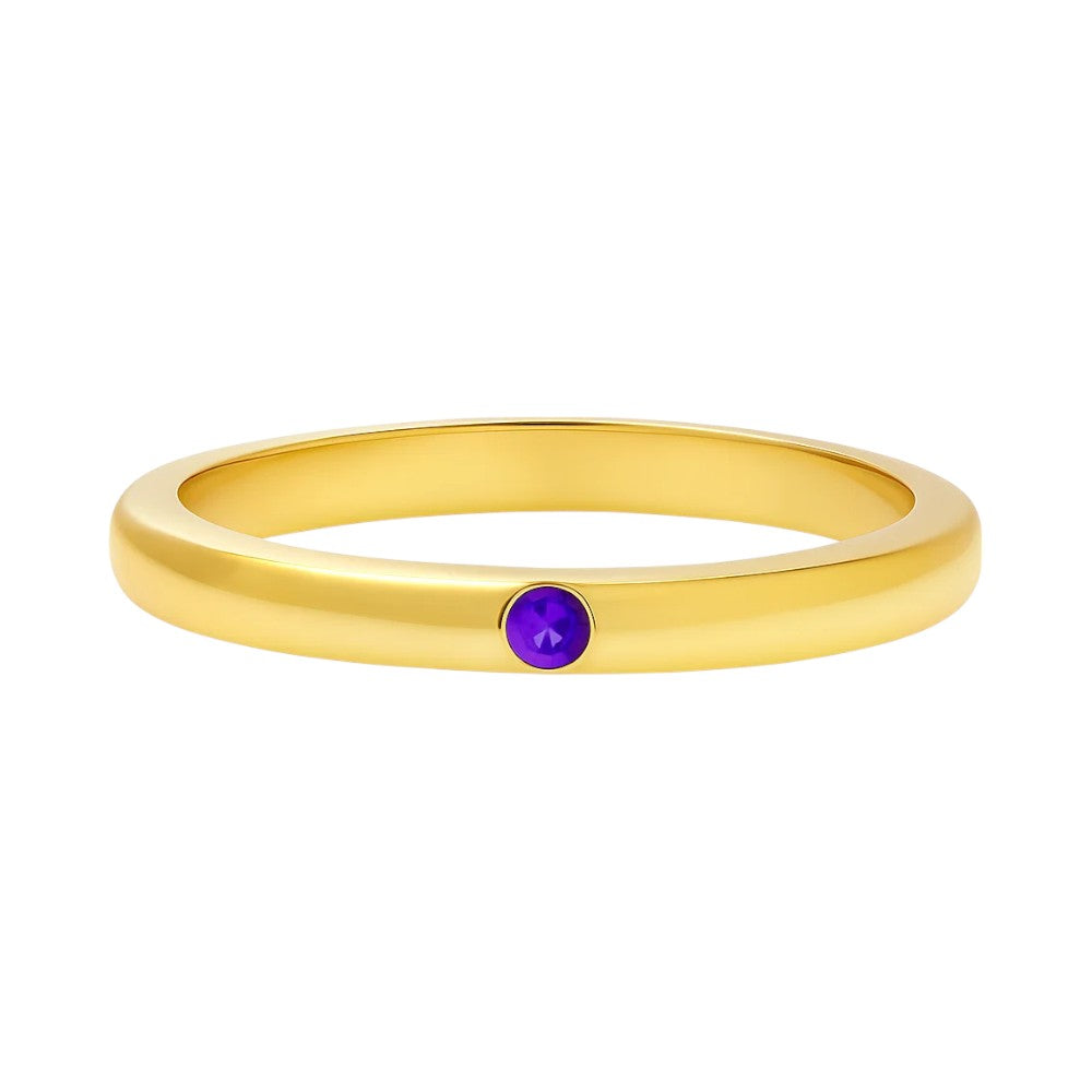 18K Gold Over Brass Round Cut Gemstones Ring Jewelry Size 5-8 RM-1780 TGR1052