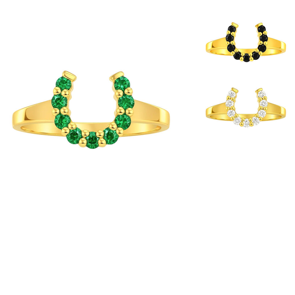 18K Gold Over Brass Round Cut Gemstones Ring Jewelry Size 5-8 RM-1779 TGR1055