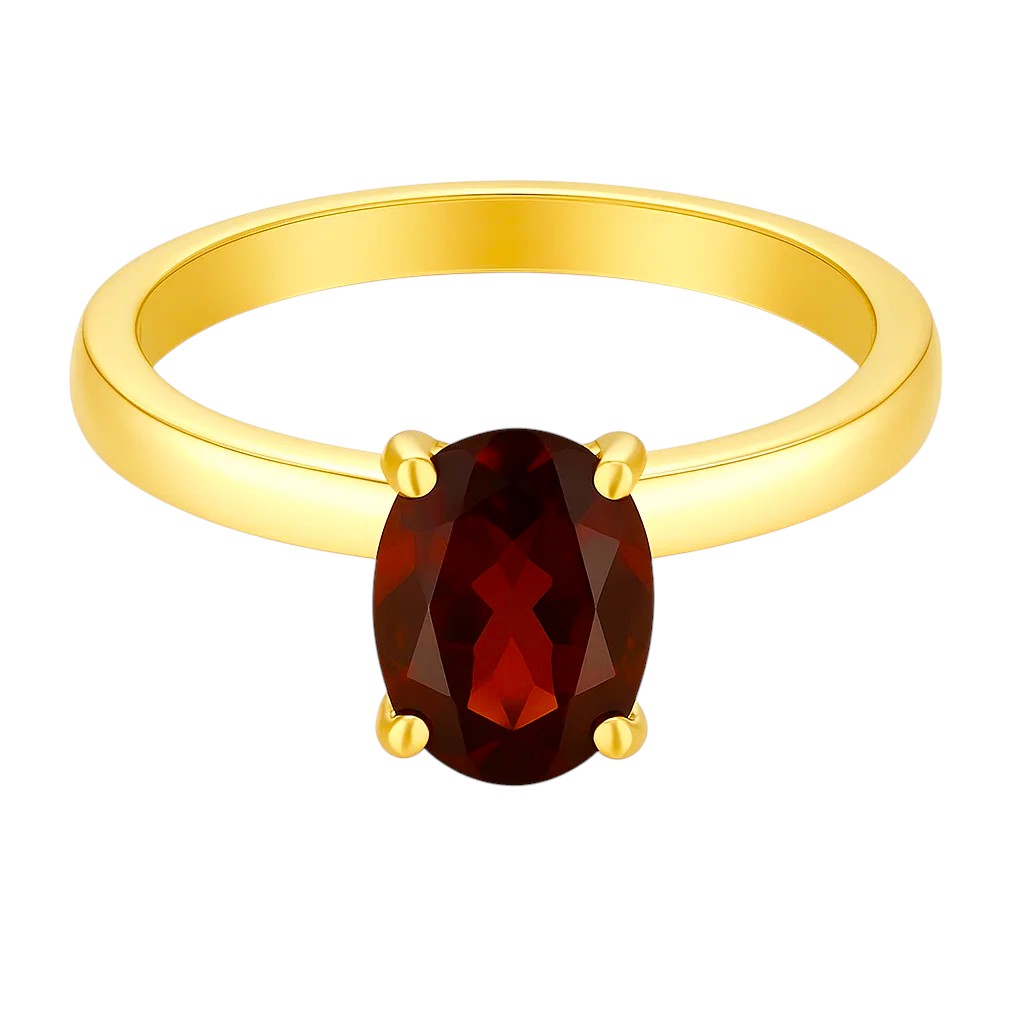 18K Gold Over Brass Oval Cut Gemstones Ring Jewelry Size 5-8 RM-1019 TGR1057