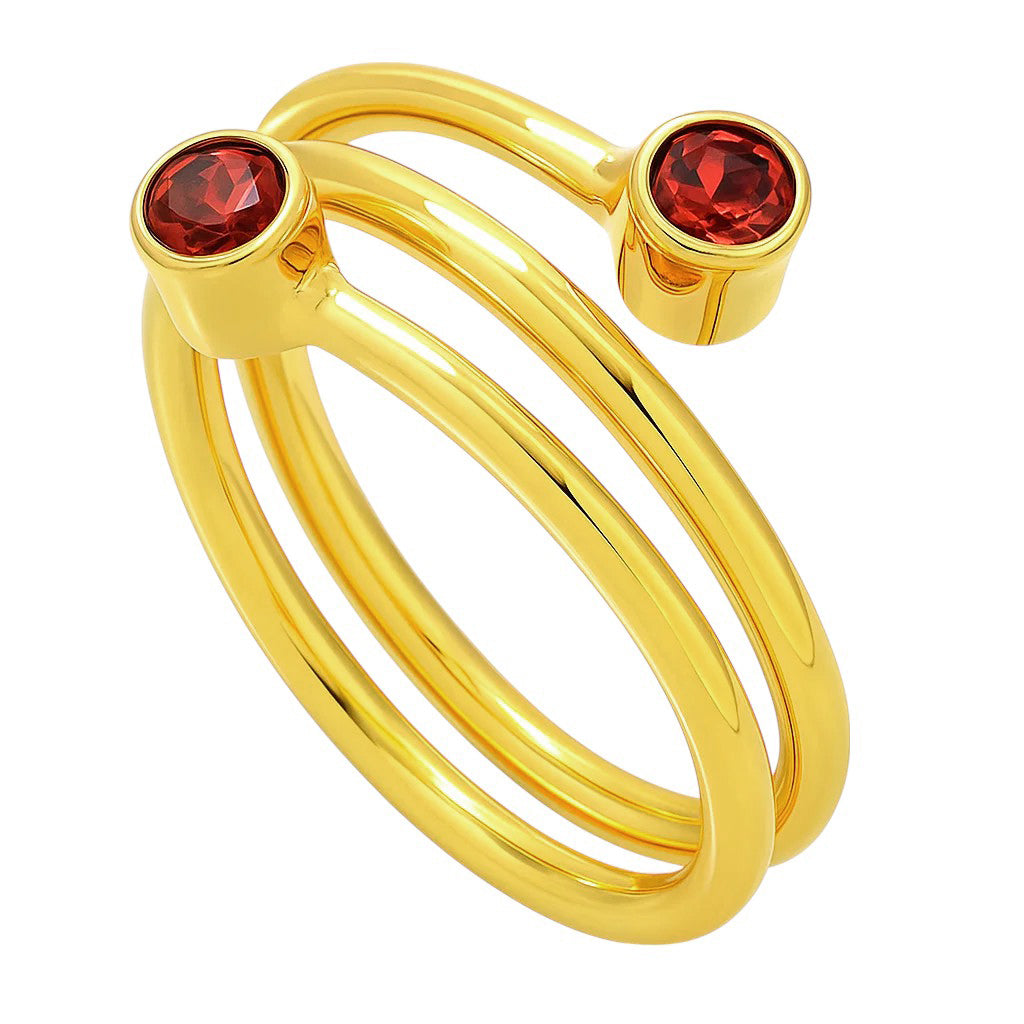 18K Gold Over Brass Round Cut Gemstones Ring size 5-8 Jewelry RM-1185 TGR1063