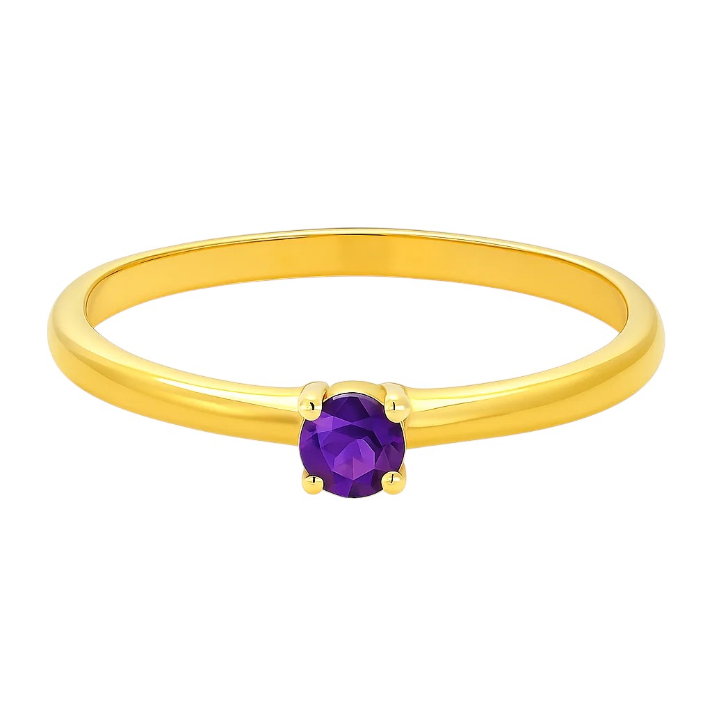 18K Gold Over Brass Round Cut Gemstones Ring size 5-8 Jewelry RM-1787 TGR1065